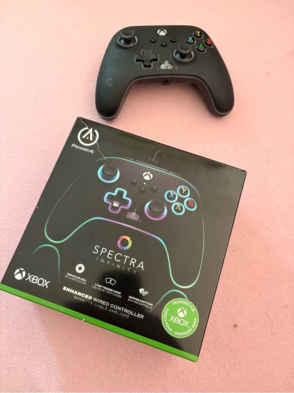 2 Spectra Infinity Wired Xbox Controller - Black